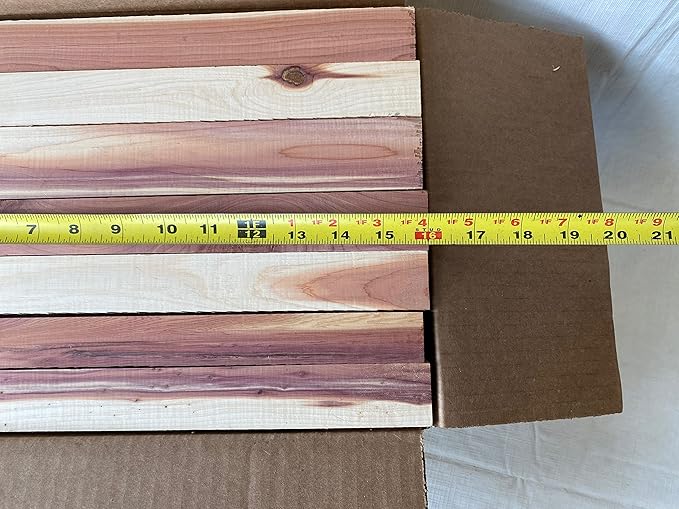 16 Inch Long Aromatic Cedar Wood Boards. Rustic Wood for Crafts…