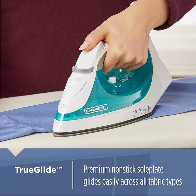 BLACK+DECKER Xpress Steam Iron, Smartsteam Technology, Aquamarine, IR05X