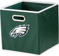 Franklin Sports NFL Storage Bins - Collapsible Cube Container + Basket - NFL Office, Bedroom + Living Room - 11"x11"