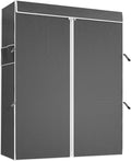 VIPEK Cover ONLY for V2/V2S/V7/R4/R3 Plus Clothes Rack, Dustproof Zippered Polyester Fabric Cover, Sturdy, Wrinkle Resistance, Breathability Keep Garments Dry, 46.1" L X 17.7" W X 75.2" H, Black