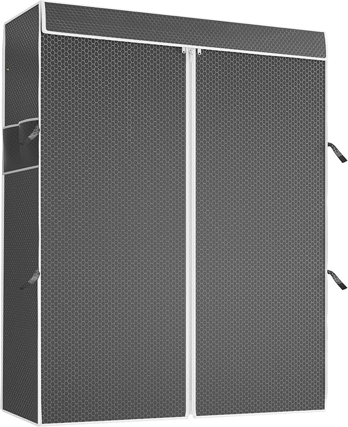 VIPEK Cover ONLY for V2/V2S/V7/R4/R3 Plus Clothes Rack, Dustproof Zippered Polyester Fabric Cover, Sturdy, Wrinkle Resistance, Breathability Keep Garments Dry, 46.1" L X 17.7" W X 75.2" H, Black