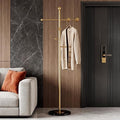 68.9 Inch Tall modern Coat Rack,Gold coat tree freestanding heavy duty,Heavy-Duty Metal Coat Rack Stand with Sturdy Marble Base for Entryway,Hallway,Bedroom,Holds Coats Hats Bags Scarves