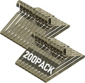 SPECILITE Wire Metal Clothes Hangers Bulk 200 Pack for Standard Size Suits, Coats, Shirts, Pants, Skirts, Space Saving, Non Slip,16 Inch 12 Gauge Ultra Thin, Bronze