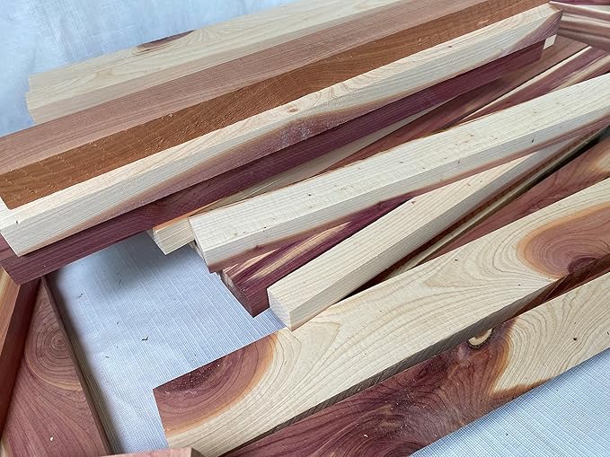 16 Inch Long Aromatic Cedar Wood Boards. Rustic Wood for Crafts…