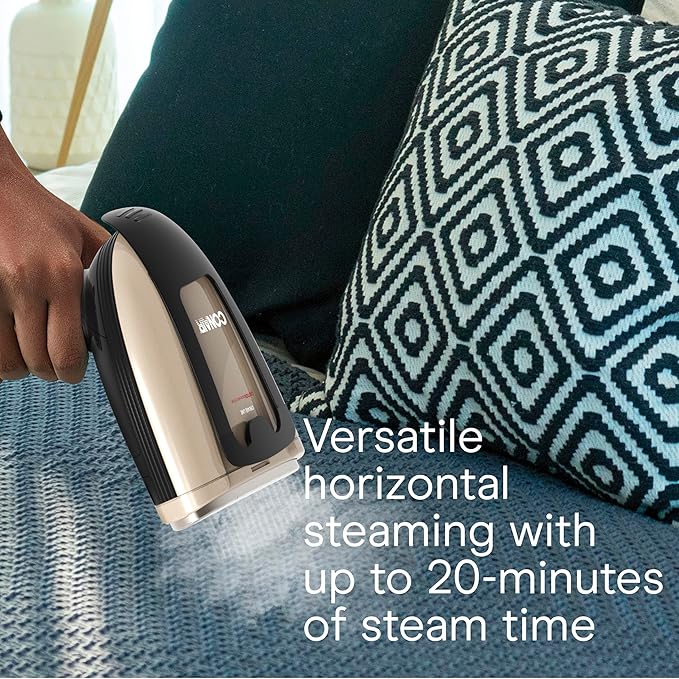 Conair Handheld Garment Steamer for Clothes, Turbo ExtremeSteam 1875W Fabric Steamer, Portable Handheld Design, Strong Penetrating Steam, Amazon Exclusive, Black