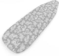 Encasa XO Ironing Board Cover with 4mm Extra Thick Felt Pad for Steam Press – Grey - (Fits Standard Boards of X-Large, 54"x18") Elastic Fitting, Heat Reflective, Protective