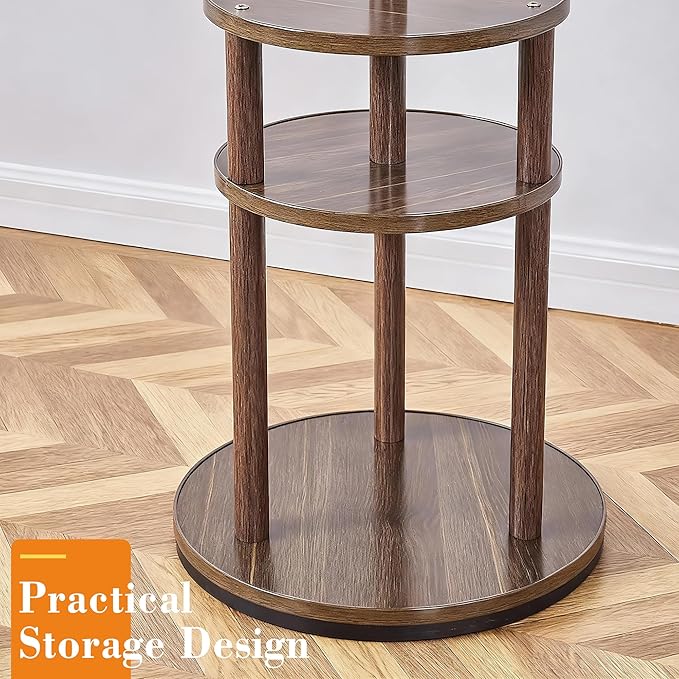 VECELO Coat Rack Freestanding, Entryway Hanger Stand, Umbrella Holder