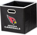 Franklin Sports NFL Storage Bins - Collapsible Cube Container + Basket - NFL Office, Bedroom + Living Room - 11"x11"