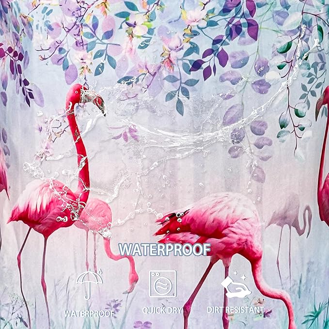 Flamingo Laundry Basket Animal Foldable Oxford Cloth Funny Tote Bag Laundry Hamper Clothes Storage Bucket Toy Organizer For Bathroom/Laundry Storage/Bedroom 18.9x16.5 Inch