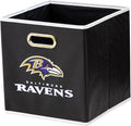 Franklin Sports NFL Storage Bins - Collapsible Cube Container + Basket - NFL Office, Bedroom + Living Room - 11"x11"