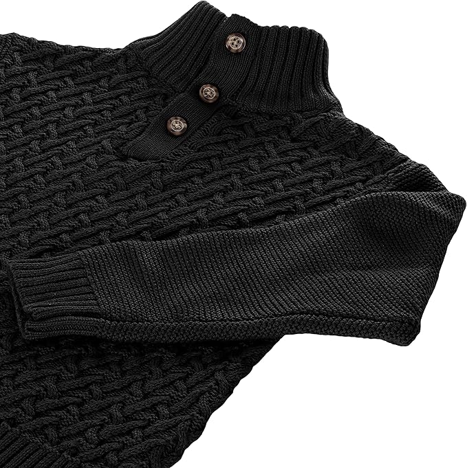 Gioberti Kids and Boys Mock Neck Pullover Knitted Sweater