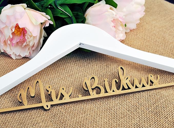 Personalized Bride Hanger, Wedding, Lady, Custom, Honor Maid, Bridesmaid, Doctor, Graduation Dress
