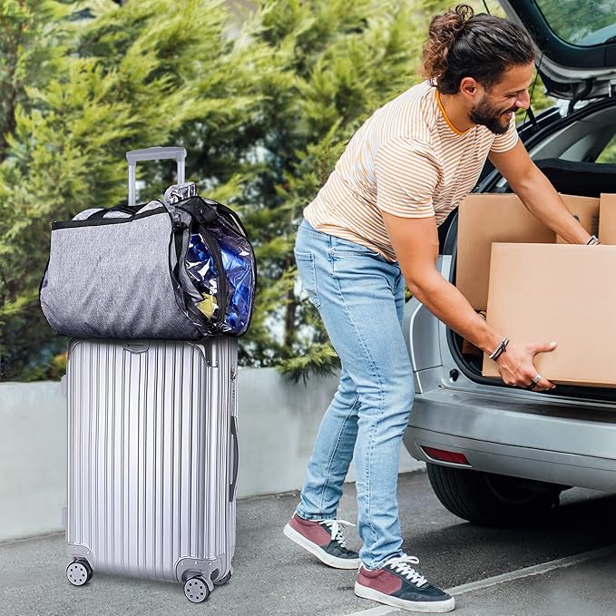 MISSLO 40" Garment Bags for Travel Moving Bags Heavy Duty Hanging Bags for Clothes Sturdy Oxford Fabric Travel Suit Bags for Closet Storage Suit Covers for Men Women