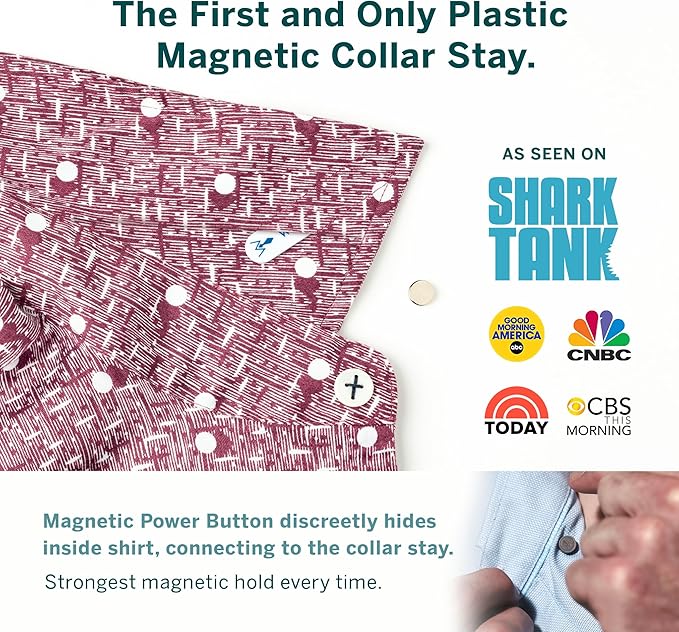 Würkin Stiffs Plastic Magnetic Collar Stays As Seen on Shark Tank | Stiff-N-Stays Collar Inserts