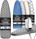 Home Intuition Iron Scorch Resistant Ironing Board Cover and Pad, 15x54, Standard Size Coated Thick Padding