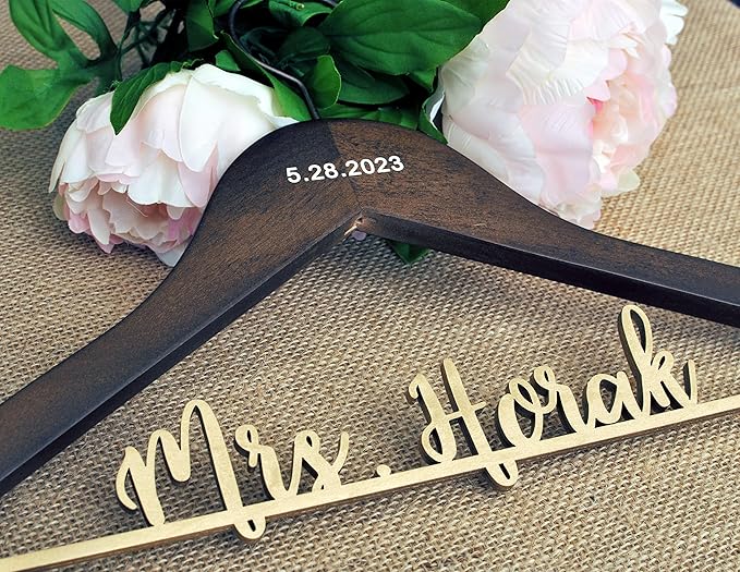 Personalized Bride Hanger, Wedding, Lady, Custom, Honor Maid, Bridesmaid, Doctor, Graduation Dress