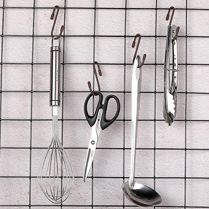 Hotop 36 Pcs Bronze S Hooks for Hanging 2.4 Inch Heavy Duty S Shaped Hook Rack Metal Non Slip Hanger for Christmas Tree Stocking Kitchen Pot Utensils Closet Wire Bathroom Bedroom Pan Bag Towel Plant