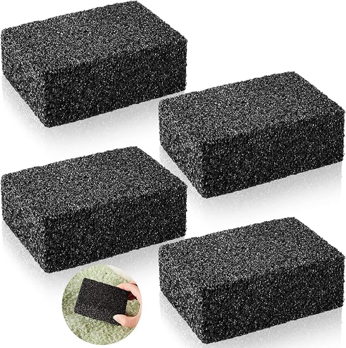 4 Pcs Sweater Pill Remover Fuzz Defuzzer Remover Stone Lint Remover Tools for Sweater Pilling Removal Fuzz Lint Remover, Black, 3.9 x 2.8 x 1.6 Inch
