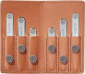 Würkin Stiffs Assorted Power Stays Magnet Collar Stay Travel Set Leather Wallet Case | Gift for Men | Seen on Shark Tank