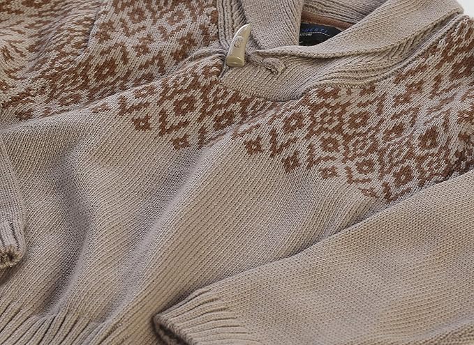 Gioberti Kids and Boys 100% Cotton Pullover Knitted Sweater with Toggle Button Closure