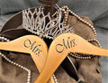 NAHANCO MRSMRS20017 Same Sex, Gay Pride Hanger Set, Natural Wood Hangers with Black Imprint (Mrs. and Mrs.), 17” (2-piece Set)