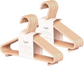 3 Sprouts Wheat Straw Plastic Hangers - 30-Pack Eco-Conscious Toddler Hangers for Child & Baby Clothes, Coats - Kid Closet Hanger Ideal for Small Girls, Boys, Children & Kids - Speckled Pink