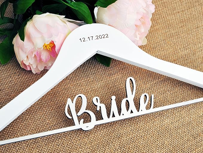 Personalized Bride Hanger, Wedding, Lady, Custom, Honor Maid, Bridesmaid, Doctor, Graduation Dress