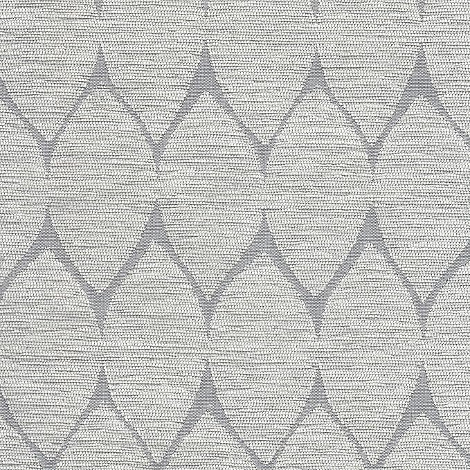 Kinfine K6384Np-F2244 Geometric Patterned Fabric Upholstered Wooden Bench with Hinged Storage, Large, Gray and Brown