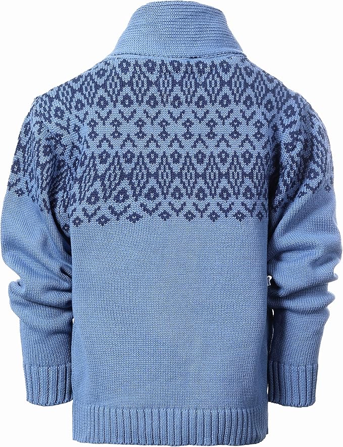 Gioberti Kids and Boys 100% Cotton Pullover Knitted Sweater with Toggle Button Closure