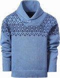 Gioberti Kids and Boys 100% Cotton Pullover Knitted Sweater with Toggle Button Closure