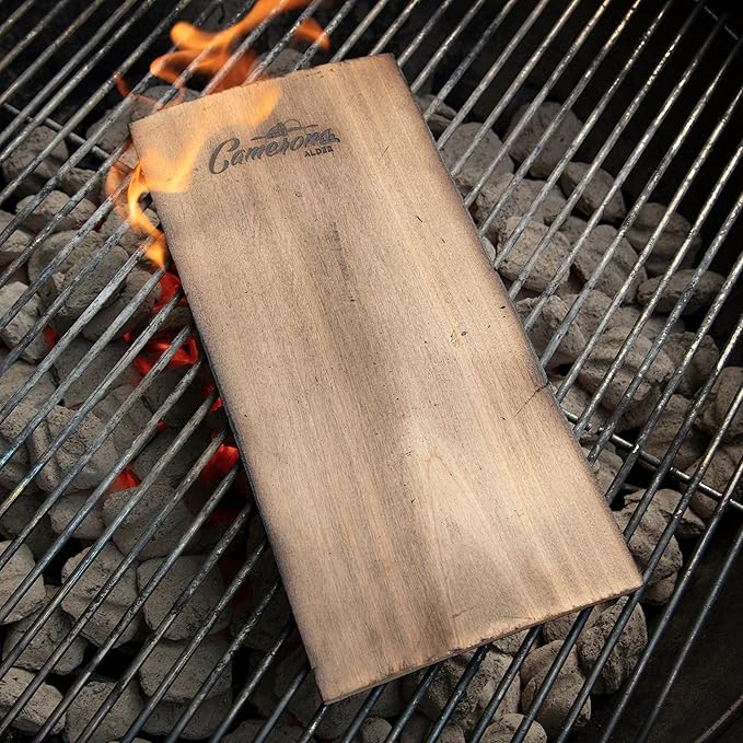 Camerons Cedar Grilling Planks - 2 Pack (5.5"x11.5") - Premium Natural Cedar Wood - Easily Infuse Smoky Flavor into BBQ Salmon, Fish, Meat, Veggies, and More - Sourced in the USA - Grilling Gift Idea