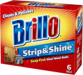 Brillo Strip & Shine Steel Wool Balls, 6-Count